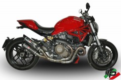 QD Auspuff Carbon Euro3 für Ducati Monster 821 & 1200 bis Bj. 2016